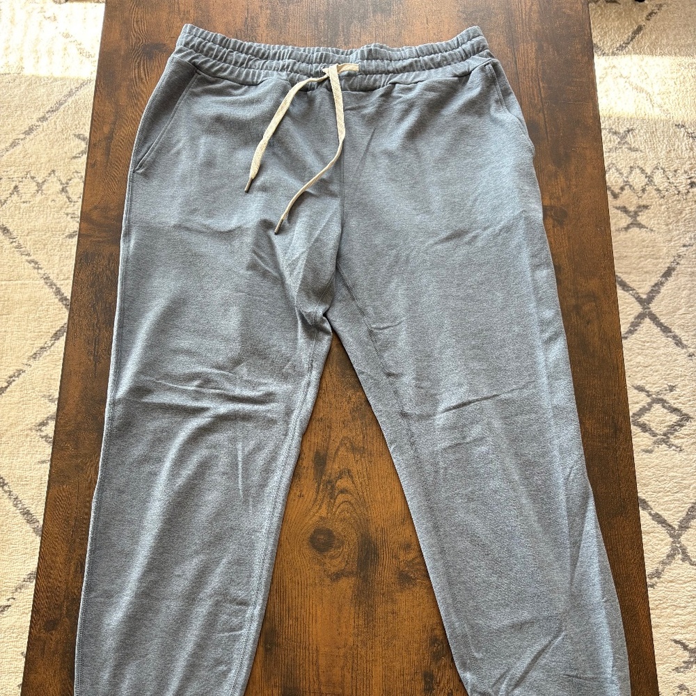 Vuori Performance Joggers, Small, Heather Blue